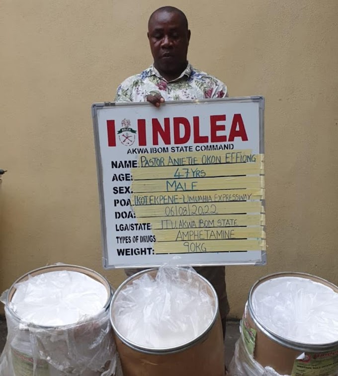 Pastor arrested with drums of METH known as Mkpuru Mmiri 