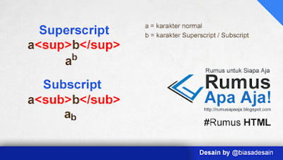 Superscript dan Subscript