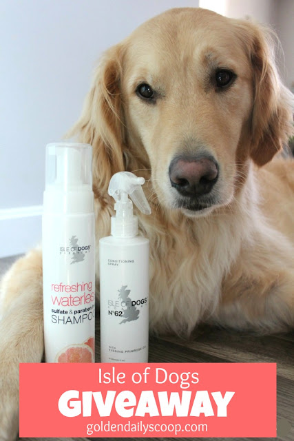 giveaway for isle of dogs waterless shampoo and conditioning spray for dogs