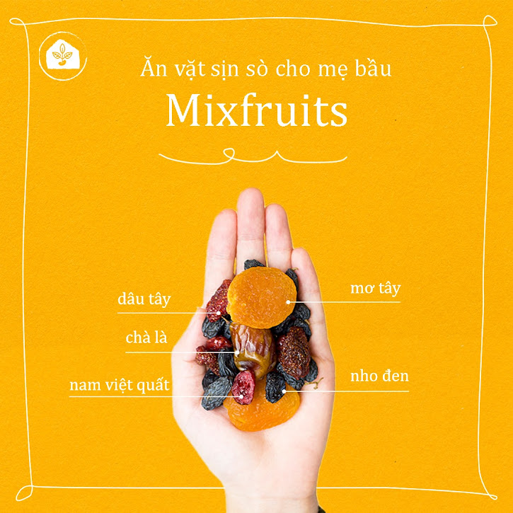 [A36] Bà Bầu ăn bữa sáng đủ chất với Mixfruits tự nhiên