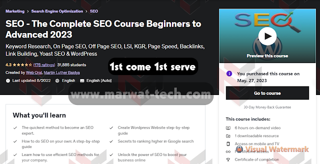 SEO - The Complete SEO Course Beginners to Advanced 2023