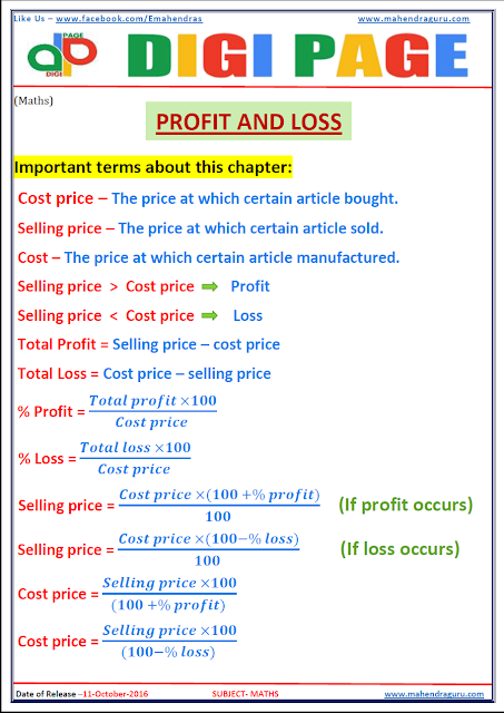 DP-Profit & Loss - Maths-11-Oct-16