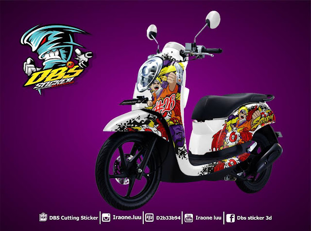 Cutting Sticker Honda Scoopy