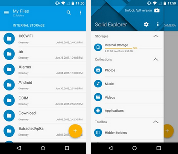 Tampilan Aplikasi Solid Explorer File Manager Premium Android