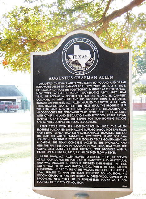 Augustus Chapman Allen (Texas Historical Commission Marker) 