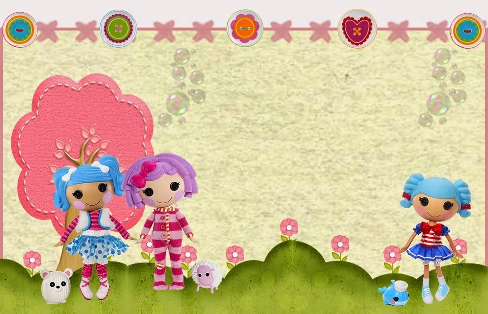 Lalaloopsy: Free Printable Invitations, Labels or Cards.