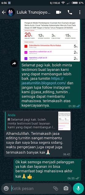 Hasil Editing Turnitin