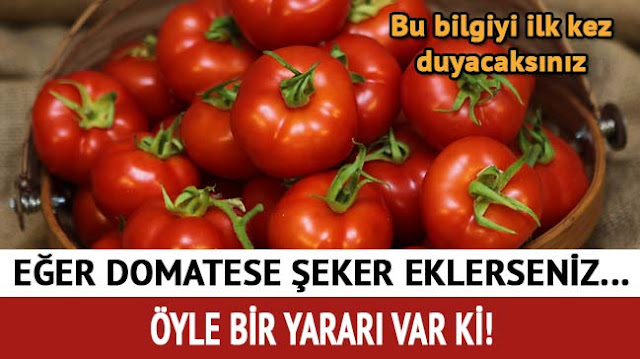 Domates ve Şekeri Karıştırıp Cildinize Sürerseniz..