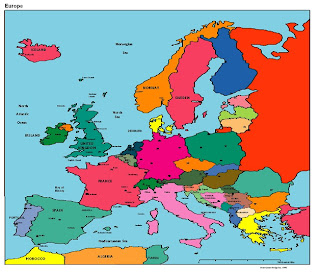 Carte de Europe Departement