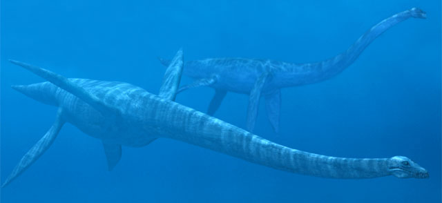 Dinosaurus Terbesar di Laut Gambar Dinosaurus