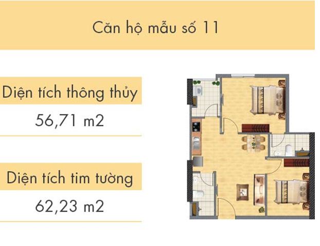 Căn hộ số 11 tòa CT1A