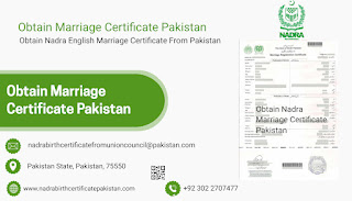 Obtain Marriage Certificate Pakistan