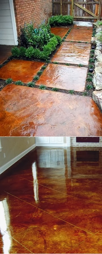 How to stain concrete