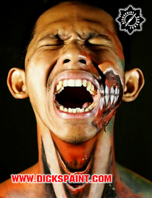 face painting zombie jakarta