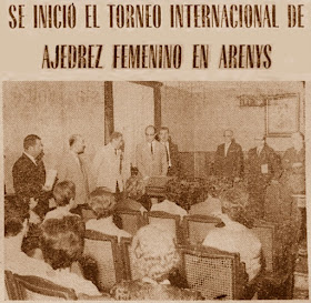 II Torneo Internacional Femenino - Arenys de Mar 1968, foto en la prensa