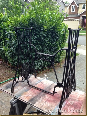 Red Hen Home treadle table 2