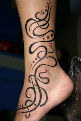 Tribal Ankle Tattoo Sexy