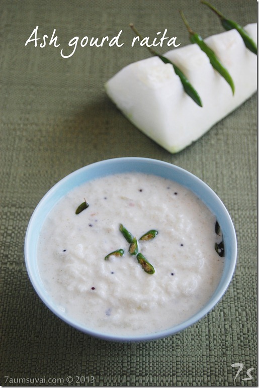 Ash gourd raita