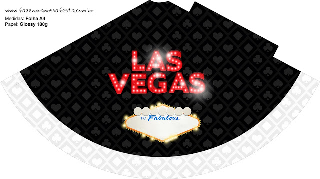 Vegas Party Free Printable Cones.