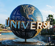 Here's the entrance to the Universal Studios island. (universal studios florida orlando globe water logo large )