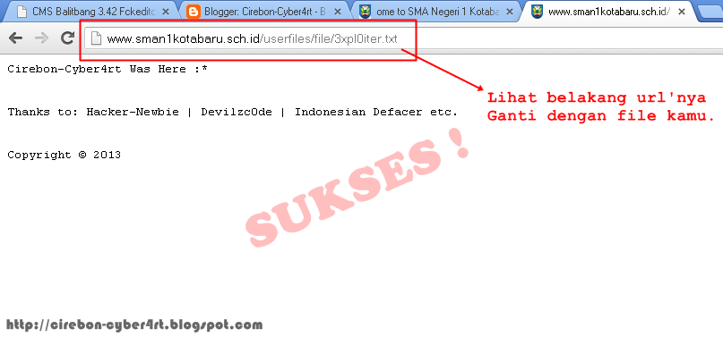 Tutorial Deface Website CMS Balitbang Kemendiknas 