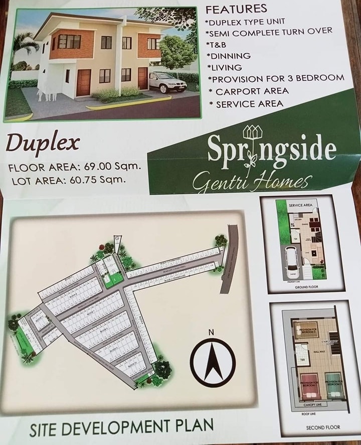 Amenities of Springside Gentri Homes - Duplex Complete | Affordable Complete Finish House and Lot Pag-IBIG General Trias Cavite | Breeze Woods Development Corporation