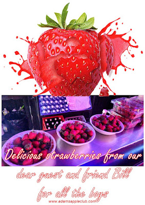 Delicious strawberries from our dear friend Bill Adams Apple Club