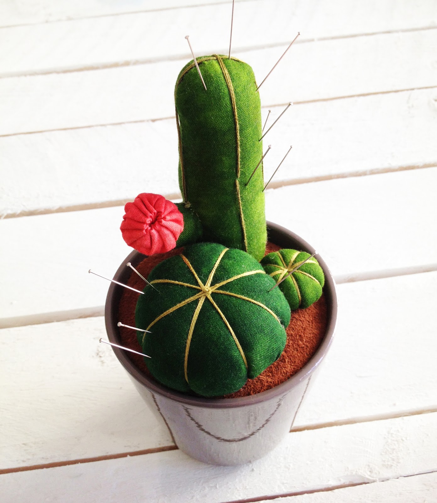 DIY Cactus Pincushion Tutorial