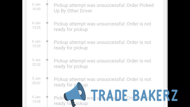 Order pick up by other driver