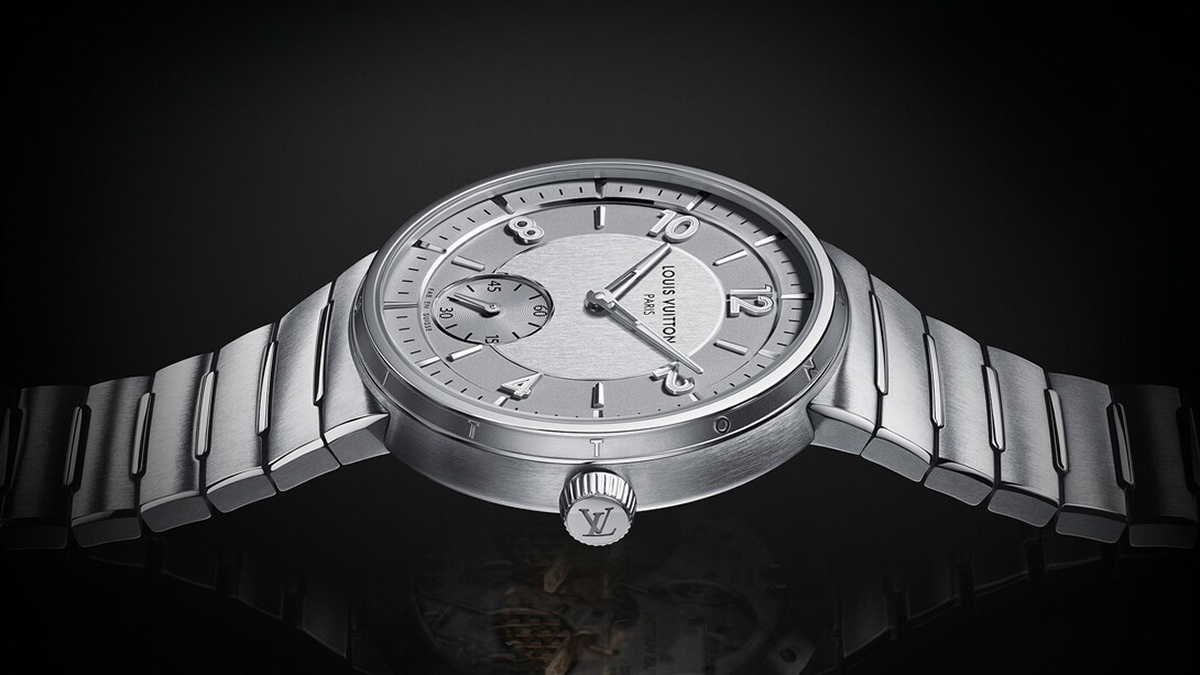 Louis Vuitton - Tambour with Date & Leather Band – Every Watch Has a  Story