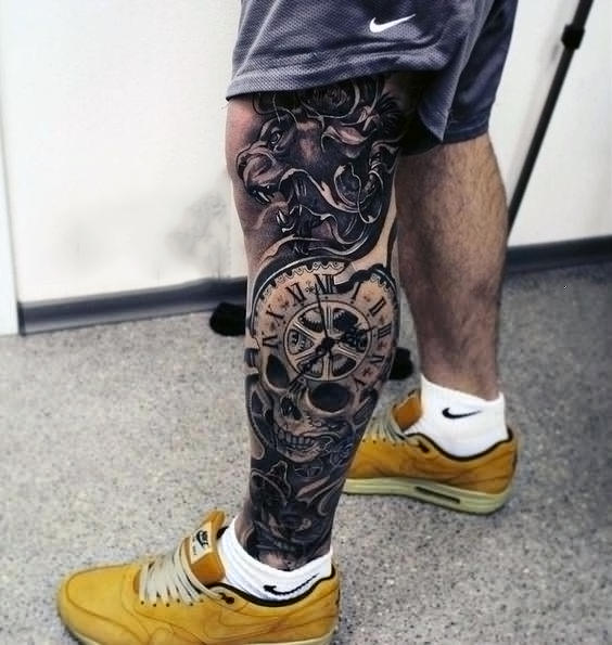 60 tatuagens masculinas para fazer nas pernas