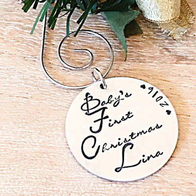 Baby's First Christmas personalized ornament