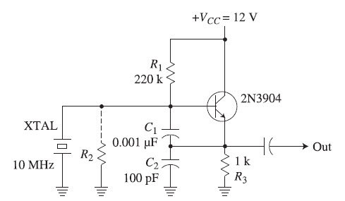 2N3904 Crystal Oscillator Circuit