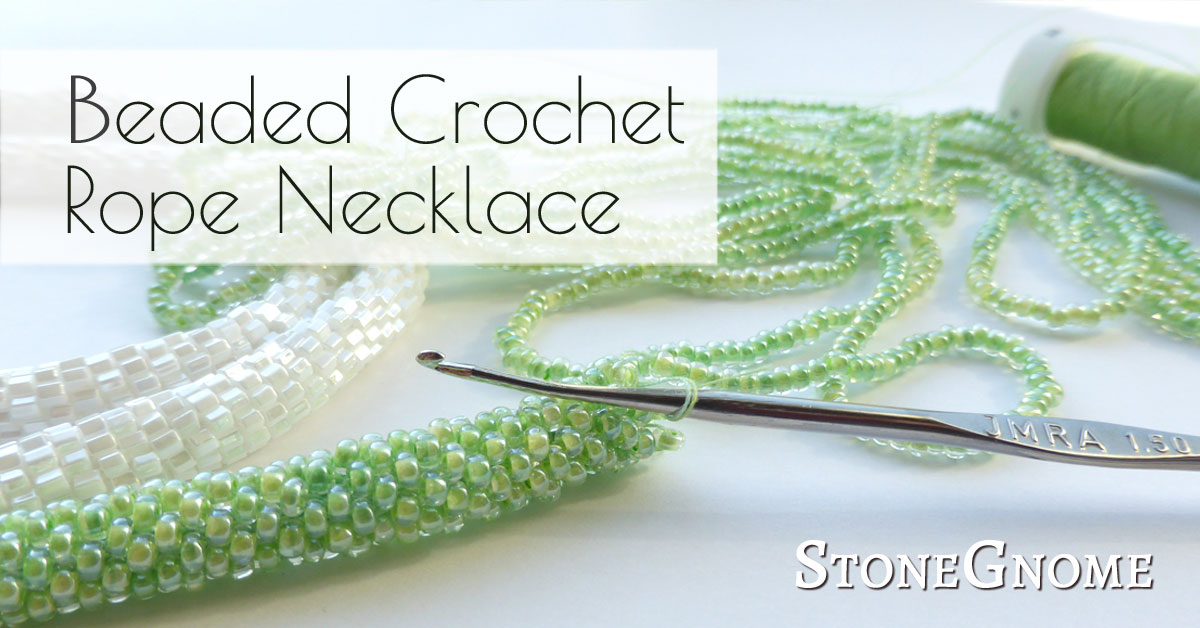 Crochet Chain Stitch Beaded Necklaces - Make and Takes