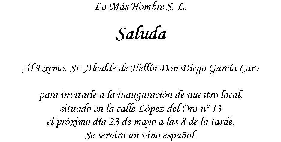 Lo Más Hombre: saluda de Isabel