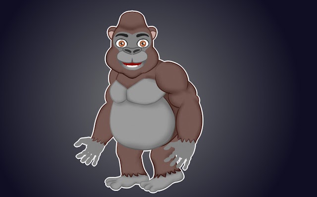 Cute Gorilla Cartoon Characters  - SP Character ChromaToons