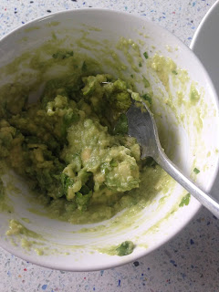 Puré de aguacate y cilantro