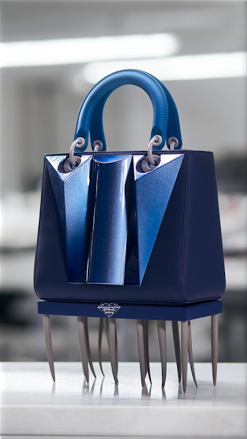 ♦Lady Dior Bags Art Edition 7th 2023 Artist Zhenya Machneva Russia #dior #ladydior #bags #blue #brilliantluxury