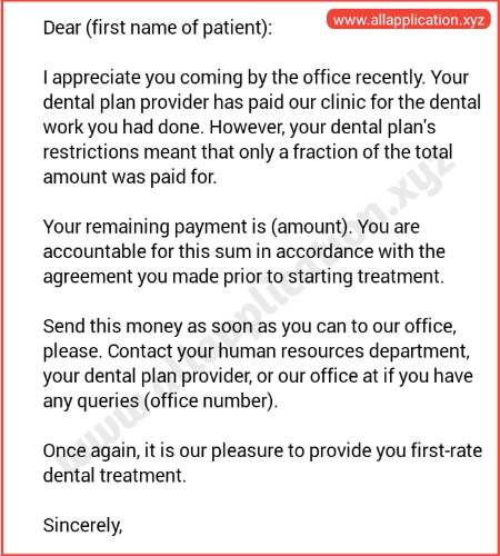 [Sample] Letter to the Patient Regarding Balance