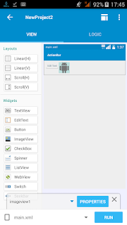 Memasukan edittext dan imageview ke sketchware