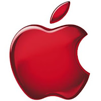 apple logo color rojo