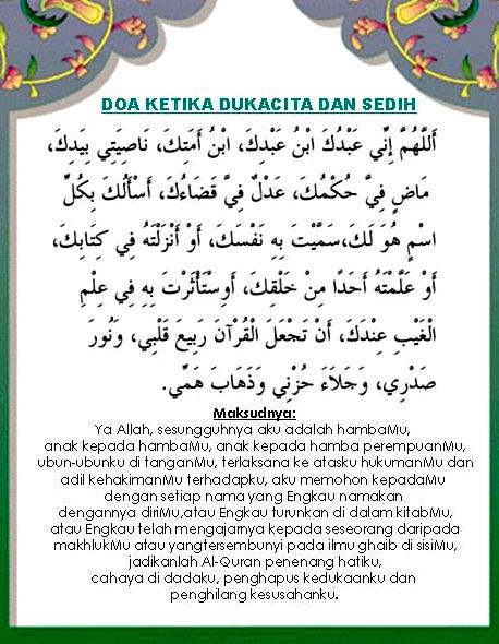 doa ketika dukacita dan sedih