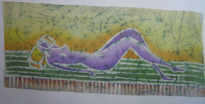 zorica, đuranić, batik, canvas, paintings, art, artistic, act, purple, woman