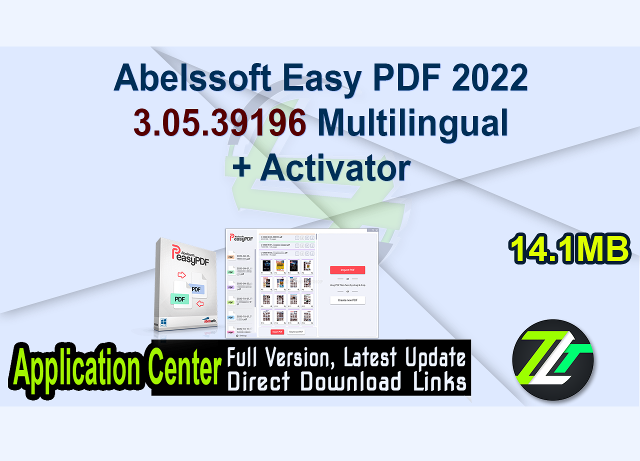 Abelssoft Easy PDF 2022 3.05.39196 Multilingual + Activator