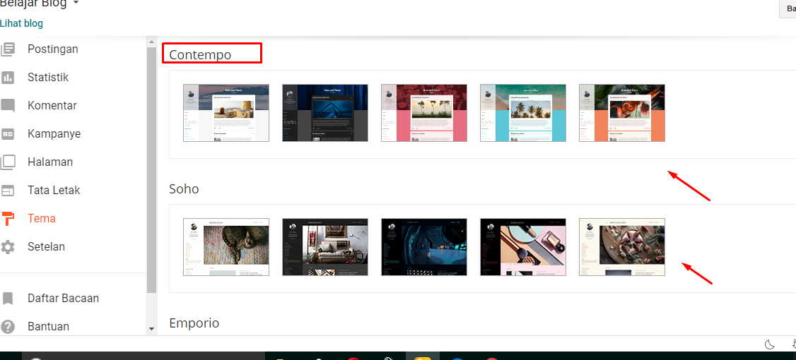 Cara Mengganti  Template Blog di Blogger