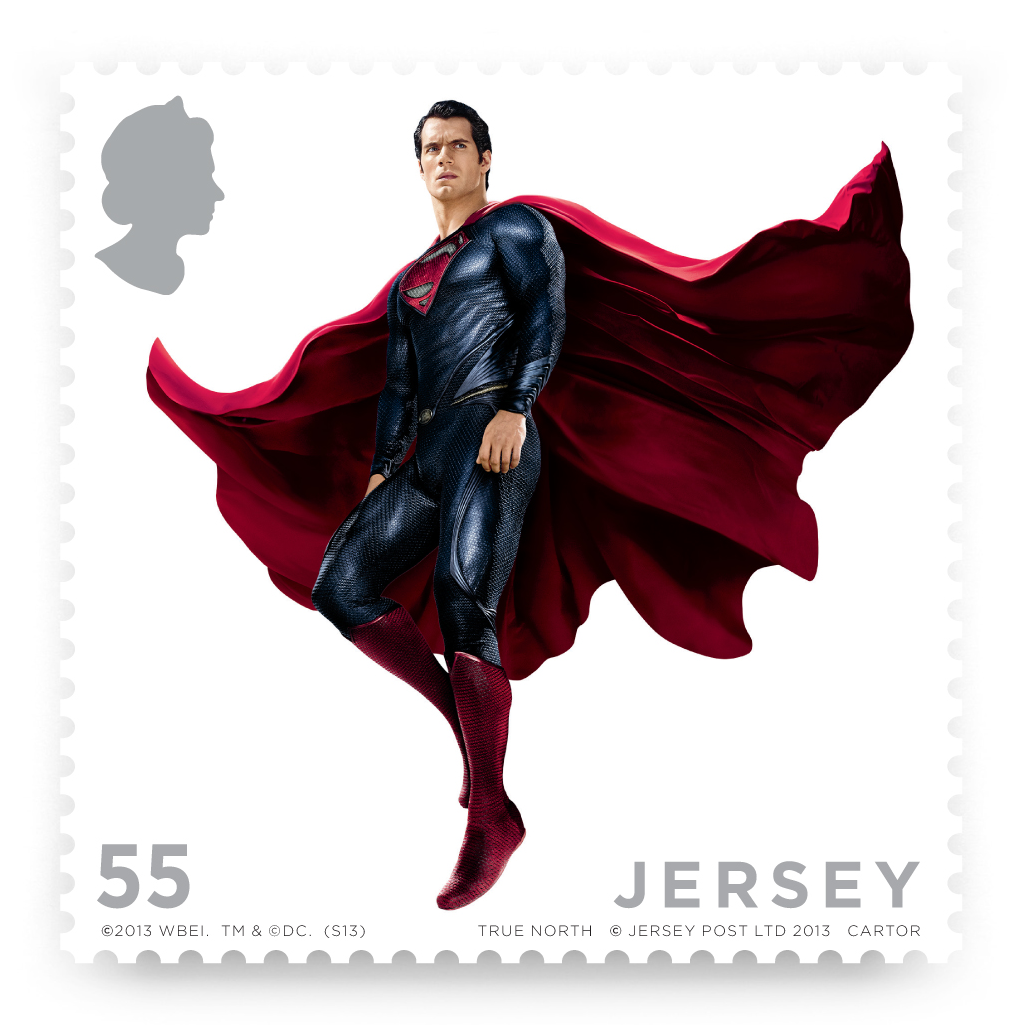 2013 Jersey Post : Man of Steel - 55p Stamp
