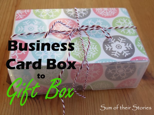 Business Card Box to Gift Box