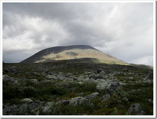 Ytterligare en bild som jag inte tror kommer med i någon folder om hur lätt det är att gå i fjällen.