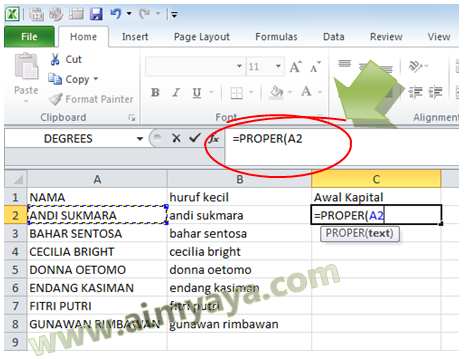 Cara Mengganti Huruf Besar menjadi abjad kecil  Ahli Matematika Cara Merubah Huruf BESAR/Kapital ke Huruf Kecil di Excel