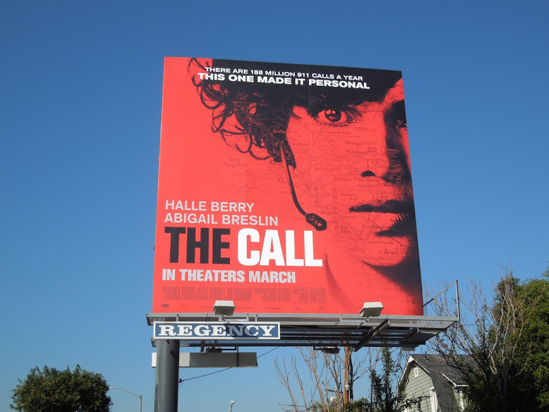 Halle Berry Call movie billboard